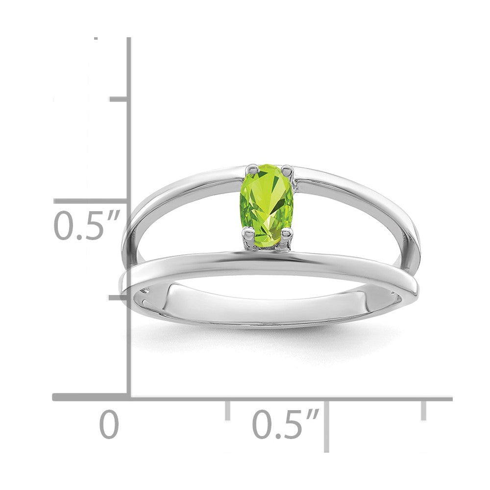 14k White Gold Synthetic Family Jewelry Ring