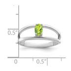 14k White Gold Synthetic Family Jewelry Ring
