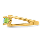 14k Synthetic Family Jewelry Ring