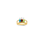 14k Genuine 3 Stone Mother's Ring