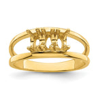 14k Synthetic Family Jewelry Ring