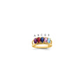 14k Synthetic Family Jewelry Ring