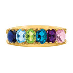 14k Synthetic Family Jewelry Ring