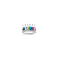 14k White Gold Family Jewelry Ring