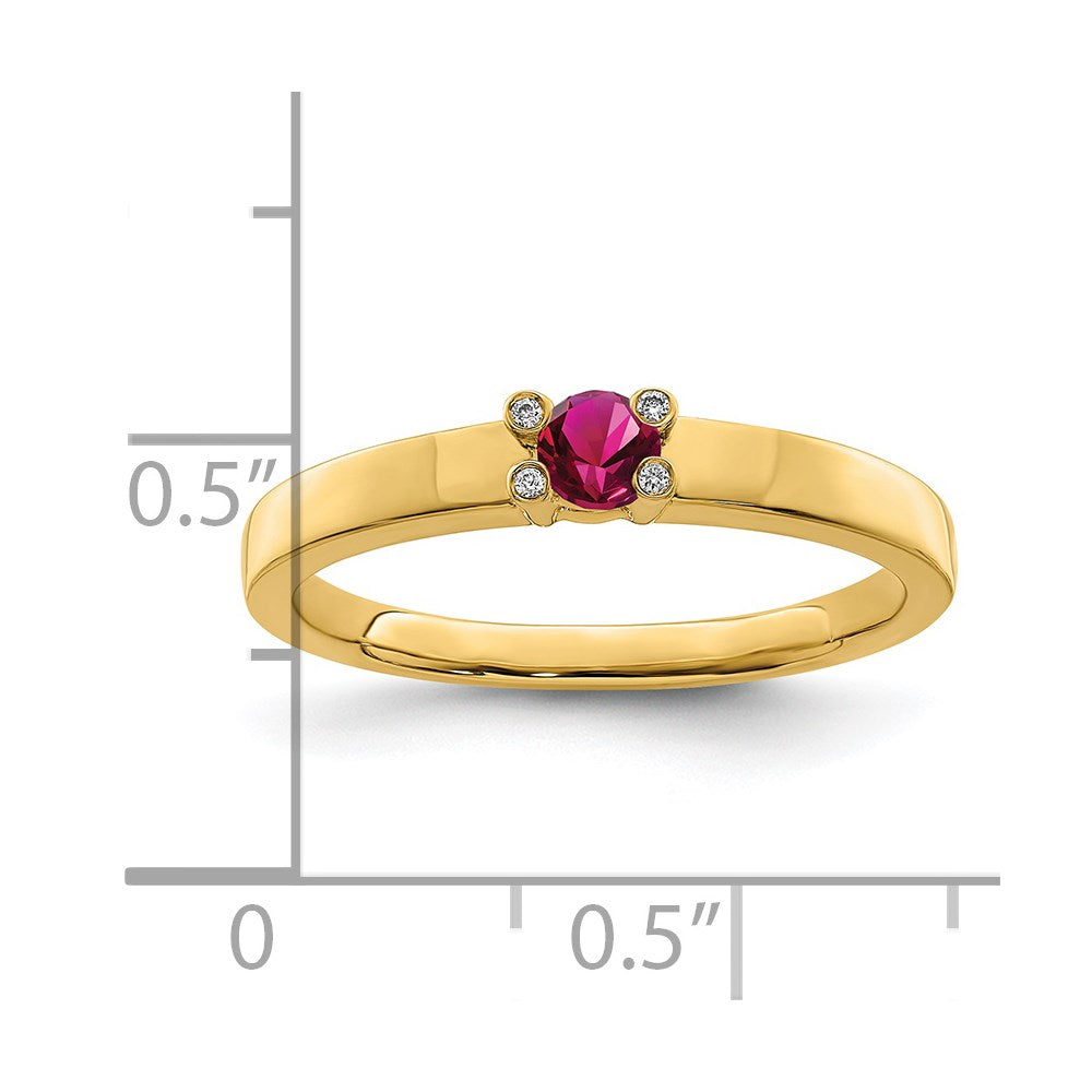 14K Family Jewelry Diamond Semi-Set Ring
