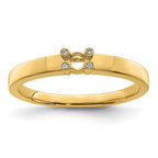 14K Family Jewelry Diamond Semi-Set Ring