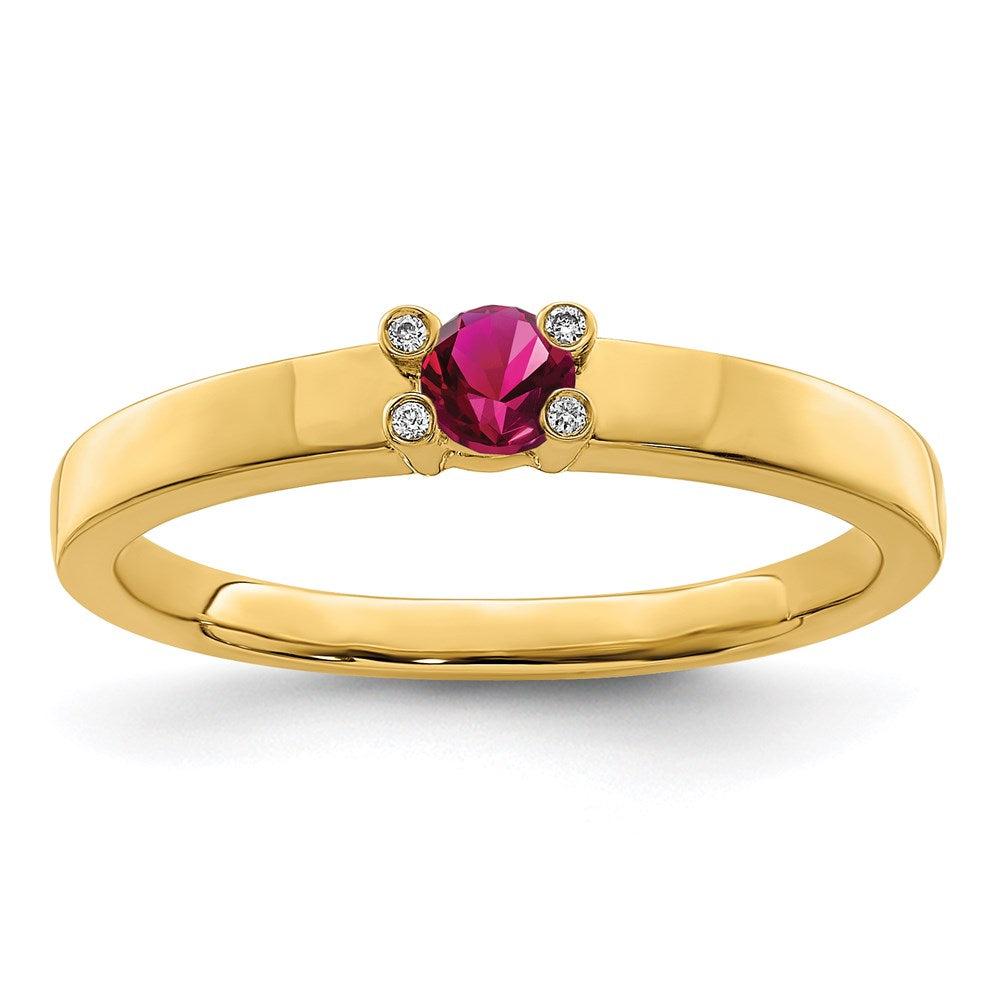 14K Family Jewelry Diamond Semi-Set Ring