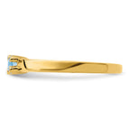14K Family Jewelry Genuine Stone & Diamond Set Ring