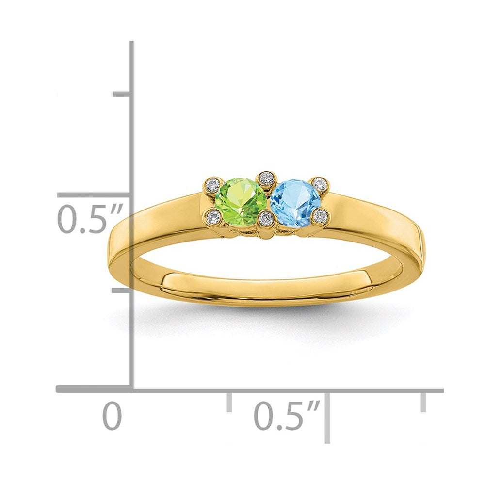 14K Family Jewelry Diamond Semi-Set Ring