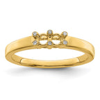 14K Family Jewelry Diamond Semi-Set Ring
