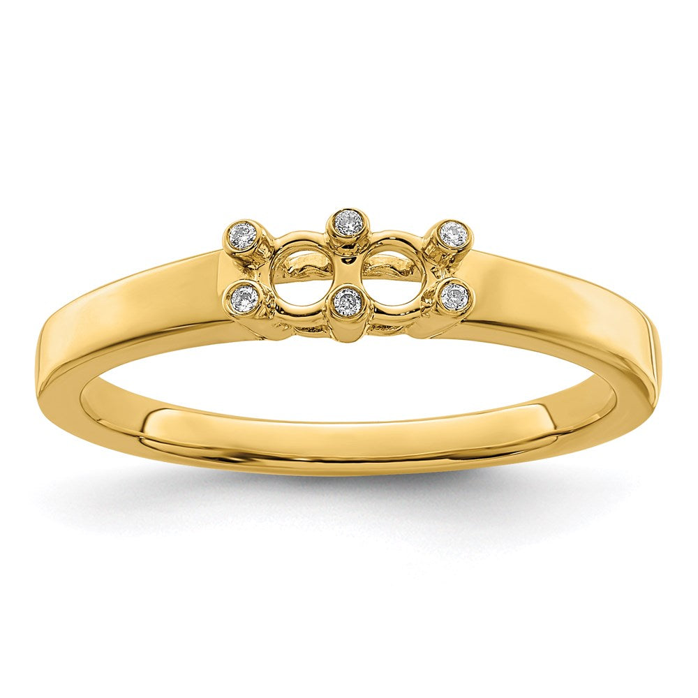 14K Family Jewelry Diamond Semi-Set Ring