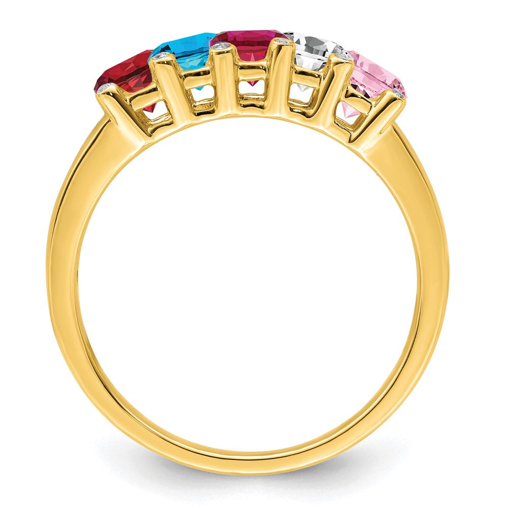 14K Family Jewelry Diamond Semi-Set Ring