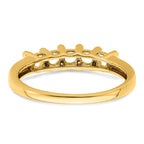 14K Family Jewelry Genuine Stone & Diamond Set Ring