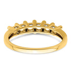 14K Family Jewelry Genuine Stone & Diamond Set Ring