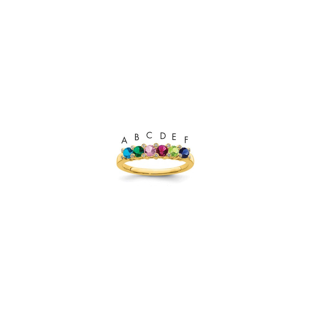 14K Family Jewelry Diamond Semi-Set Ring