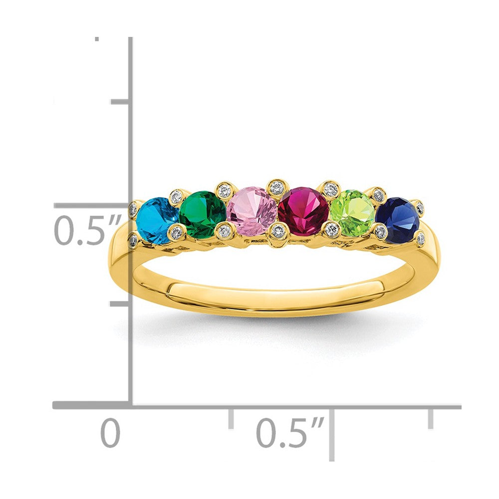 14K Family Jewelry Diamond Semi-Set Ring