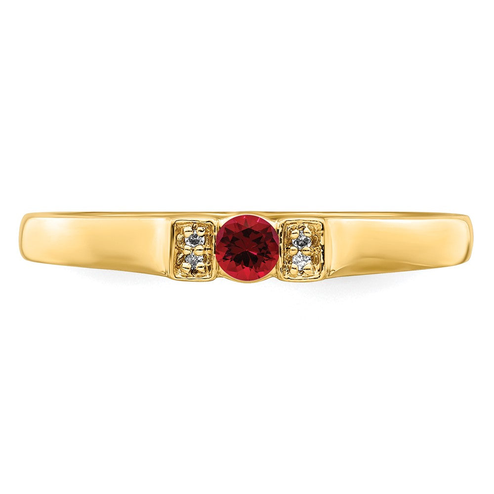 14K Family Jewelry Diamond Semi-Set Ring