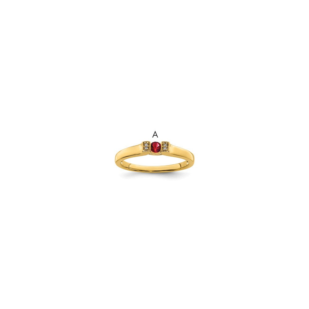 14K Family Jewelry Diamond Semi-Set Ring