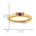 14K Family Jewelry Diamond Semi-Set Ring