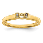 14K Family Jewelry Diamond Semi-Set Ring