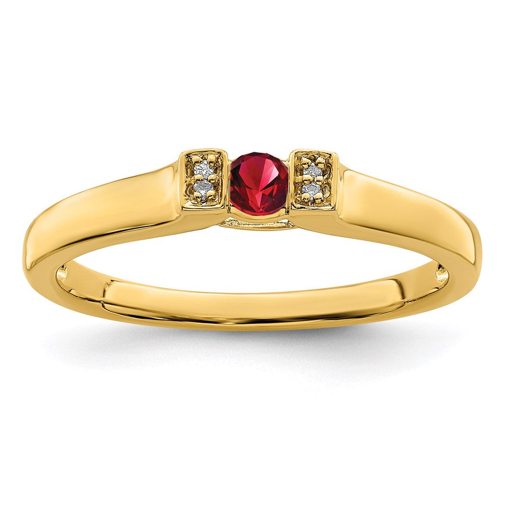 14K Family Jewelry Diamond Semi-Set Ring