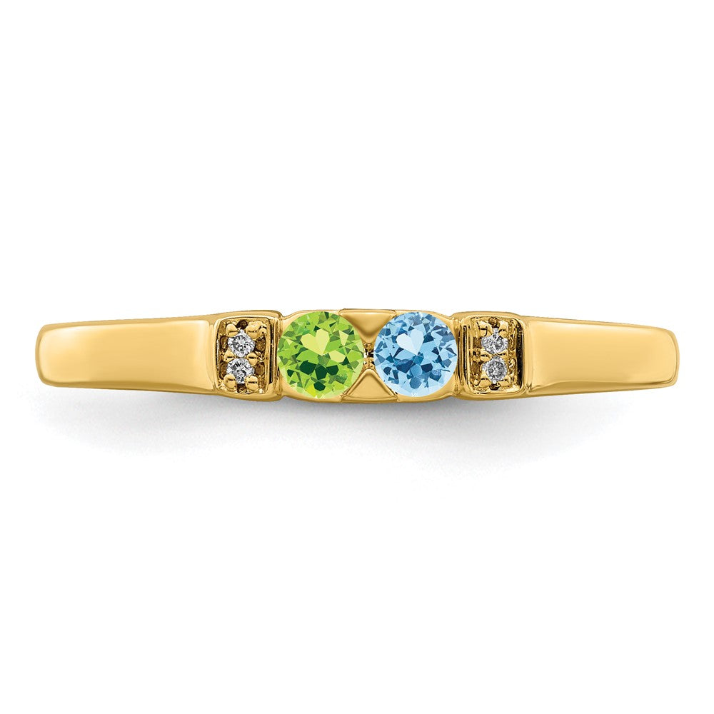 14K Family Jewelry Diamond Semi-Set Ring