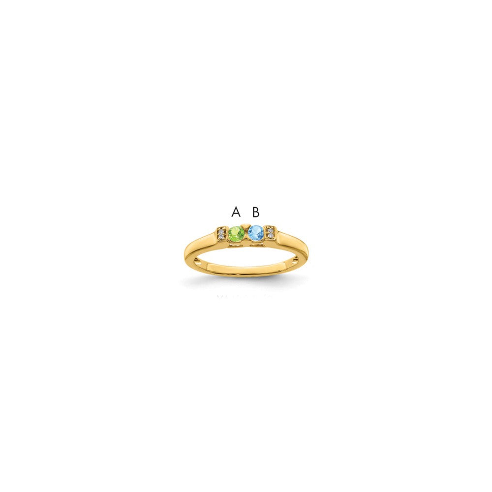 14K Family Jewelry Diamond Semi-Set Ring
