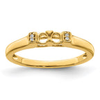 14K Family Jewelry Diamond Semi-Set Ring