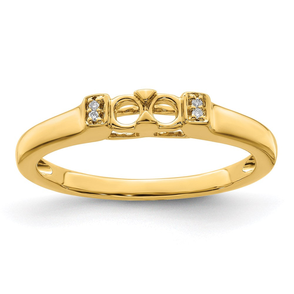 14K Family Jewelry Diamond Semi-Set Ring