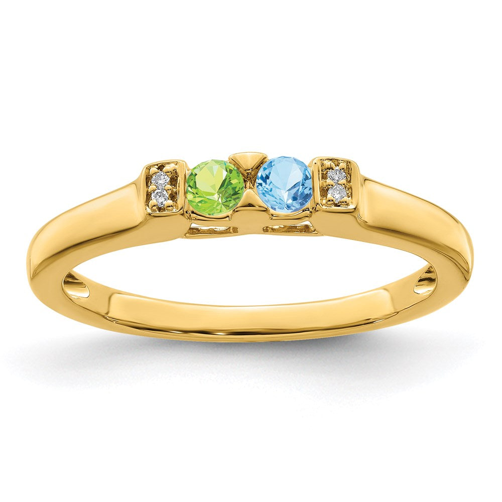 14K Family Jewelry Diamond Semi-Set Ring