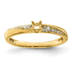 14K Family Jewelry Diamond Semi-Set Ring