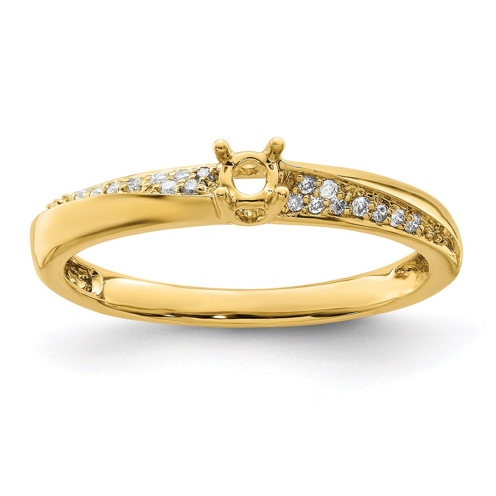 14K Family Jewelry Diamond Semi-Set Ring