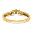 14K Family Jewelry Diamond Semi-Set Ring
