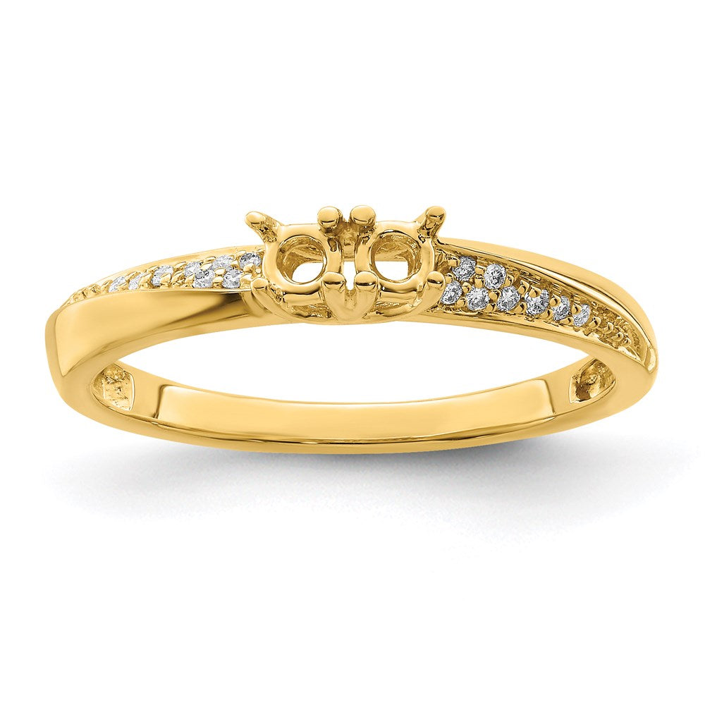14K Family Jewelry Diamond Semi-Set Ring