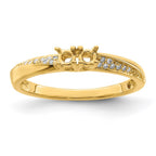 14K Family Jewelry Diamond Semi-Set Ring