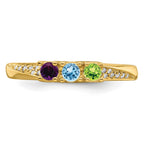 14K Family Jewelry Diamond Semi-Set Ring