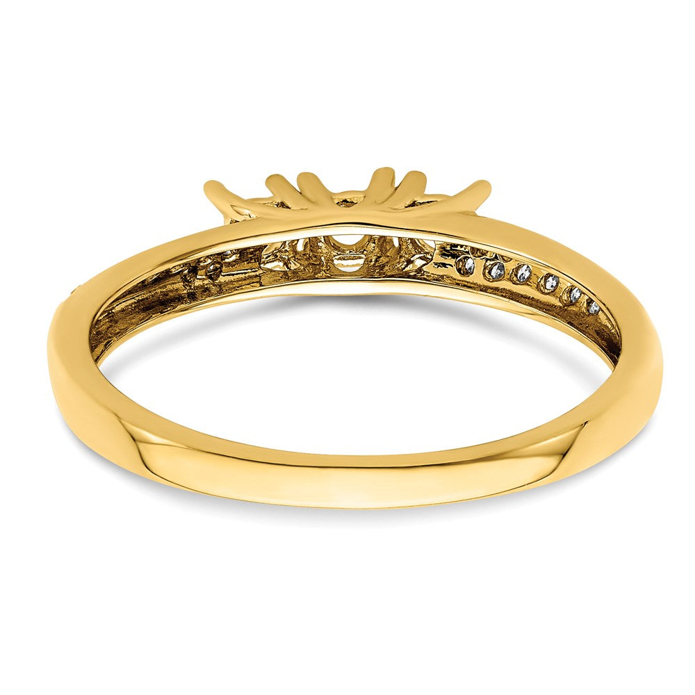 14K Family Jewelry Diamond Semi-Set Ring
