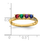 14KY Family Jewelry Diamond Semi-Set Ring