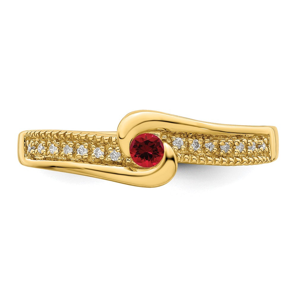 14K Family Jewelry Diamond Semi-Set Ring