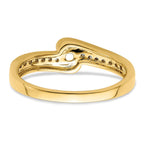 14K Family Jewelry Synthetic Stone & Diamond Set Ring