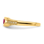 14K Family Jewelry Diamond Semi-Set Ring