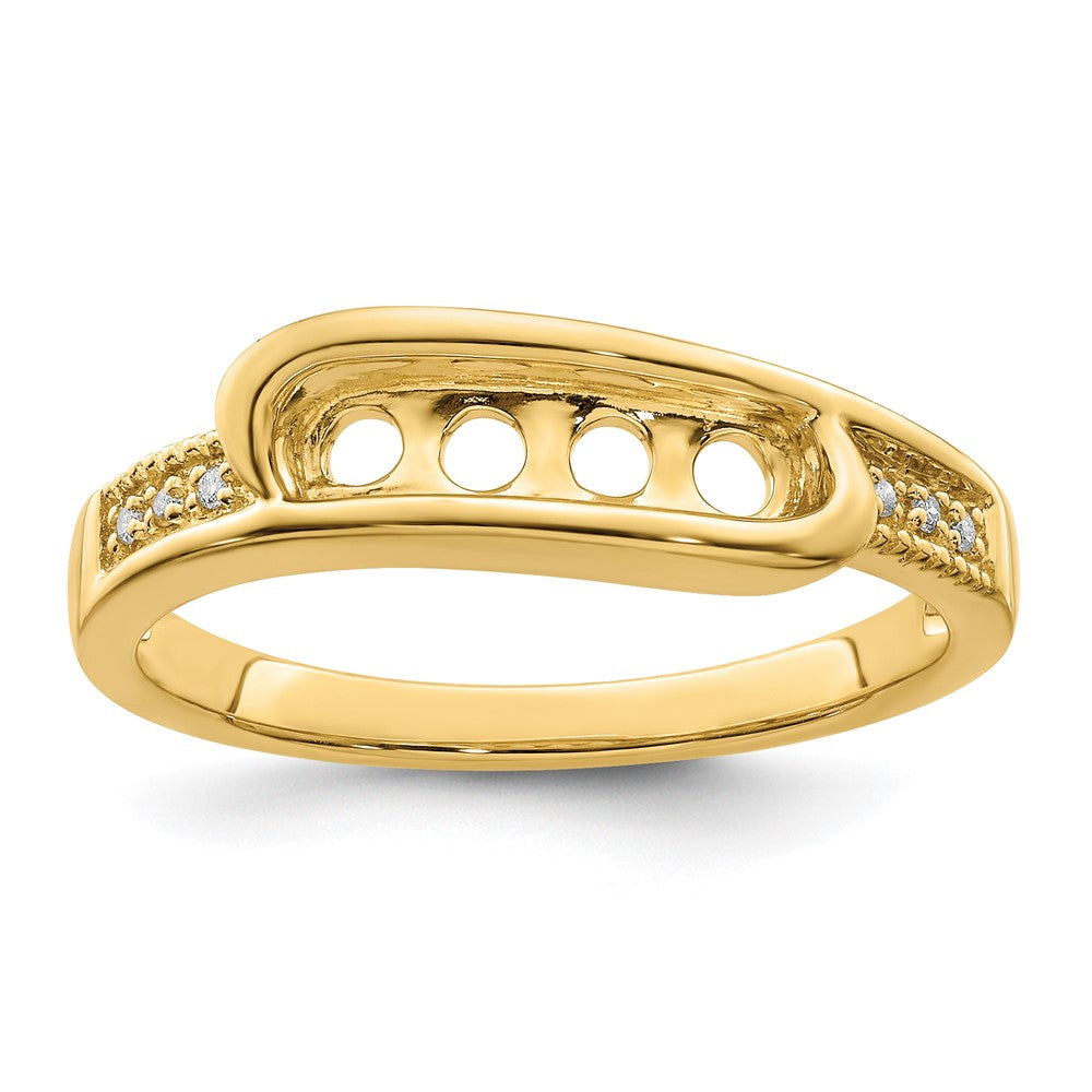 14K Family Jewelry Diamond Semi-Set Ring