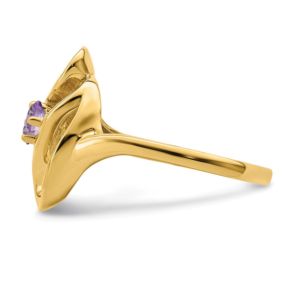 14k 3mm Synthetic Family Jewelry Ring