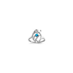 14k White Gold Family Jewelry Ring