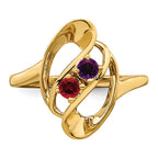 14k Synthetic Family Jewelry Ring