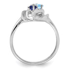 14k White Gold Family Jewelry Ring