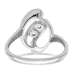 14k White Gold Family Jewelry Ring