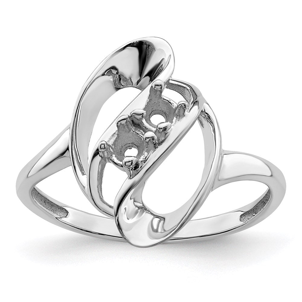 14k White Gold Family Jewelry Ring