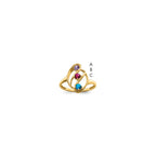 14k Genuine 3 Stone Mother's Ring