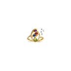 14k Synthetic Family Jewelry Ring